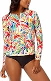 Hurley Camiseta de manga larga UPF 50+ para mujer, Jungle Breeze, XXL