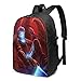 Produktbild JSDF USB-Rucksack 17 in Dead Space Game Cartoon Shrek Backpack USB Charging Port/Stylish/Laptops/Work Travel School