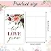 150 Pieces Greenery Seed Packets Let Love Grow Seed Packets Self Adhesive Wedding Envelopes Retro Christmas Valentine Wedding Favors for Guests, 3 Styles (Flowers)