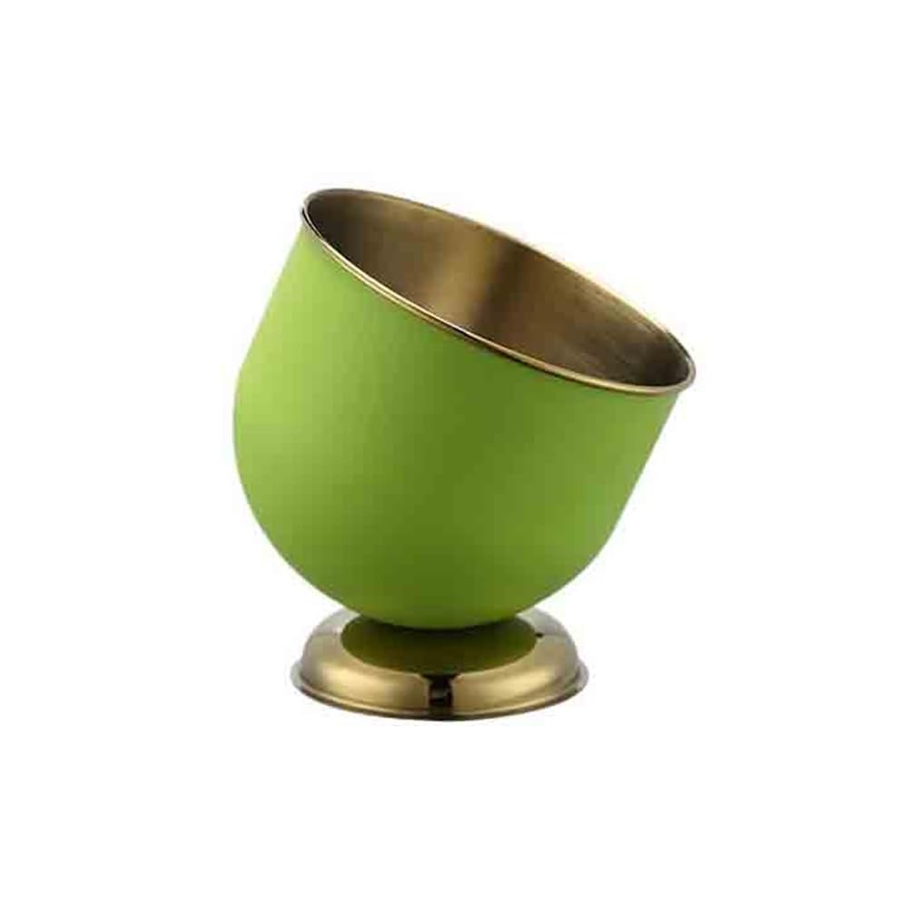 Cubo de hielo para cócteles verde de acero inoxidable que eleva tus fiestas en casa