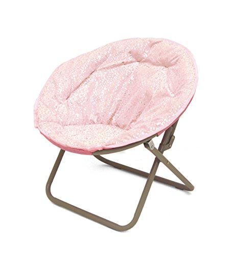 Heritage Kids Cheetah Saucer Chair, Pink