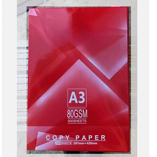 A3 Print Paper Plain White Multifunctional Paper 80gsm A3 (297mm x 420mm) White (500 Sheets)