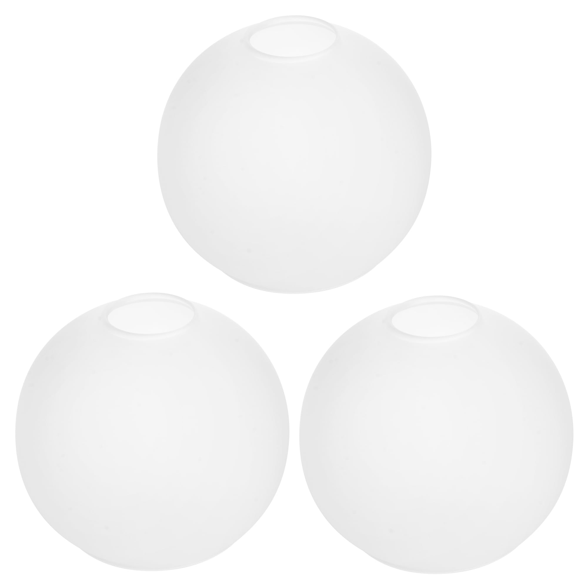 Photo 1 of WYNEYET White Frost Glass Lamp Shade Replacements (3 Pack)