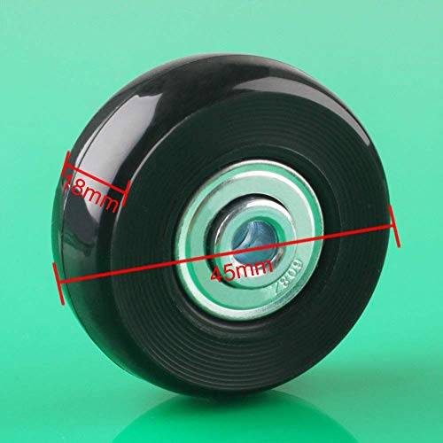 F-Ber Luggage Suitcase Wheels 40Mm X 18Mm With Abec 608Zz Bearings, Inline Outdoor Skate Replacement Wheels, One Set Of (2) Wheels (Od:40 W:18 Id:6 Axles:30) #TOP4
