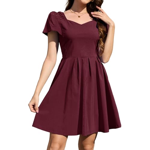 Jayscreate Women's Short Graduation Summer Dress Backless Pockets 2025 Ruched