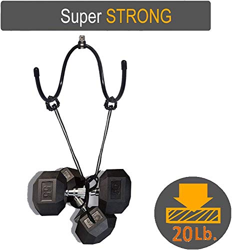 Rack Ajustable para Rollers de Espuma y Esterillas de Yoga - Soporte de Pared para Toallas, Estante para Colgar - Calidad Sólida, Capacidad hasta 20 Lbs - Paquete de 4 miniatura 5