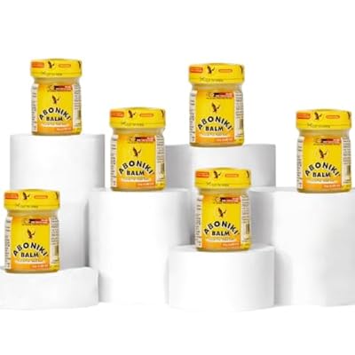 Aboniki Balm (6 Glass Jars) - Powerful And Fast-Acting Pain Relief For Muscles, Joints, And Whole Body. Get Quick Relief And Comfort With The Original Balm - Soothes Aches And Pains.