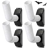 CimoroWin 4 Pack Bat Exclusion Device, One Way Cone with Extendable Tube