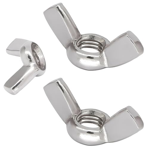 Jiadexin 5 Piezas Tuercas De Mariposa - Tuerca De Mariposa M12 De Alas De Acero Inoxidable 304 Herramienta Para Reparación Y Sujeción Sujetadores Tarea Pesada Estándar Bricolaje Herramientas