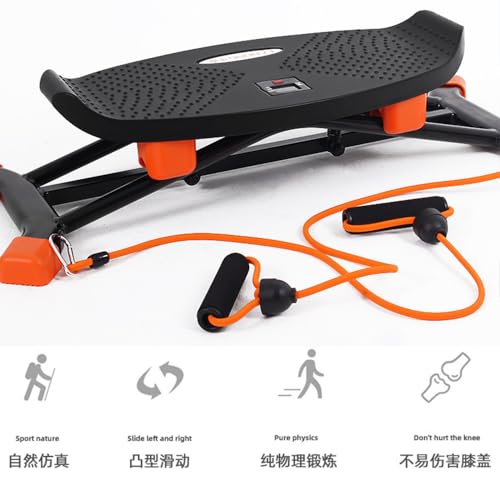 Image of Ski Machine Exercise Equipment Portable Ski Machine & Mini Step Machine Leg Workout Equipment Inner Thigh Exerciser Pelvic Floor Trainer Ski Machine Exercise Equipment Cardio Machine