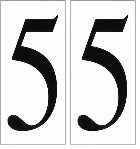 Seagull 90615-68 Address Number Tile, White (Pack of 2)