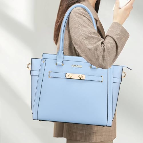Laptop Bag for Women,15.6 Inch Multi Pocket Padded Laptop Tote Bag, Computer Bags for Women, Blue2