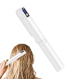 Ruwshuuk Plancha de pelo con cepillo caliente, plancha para el cabello o