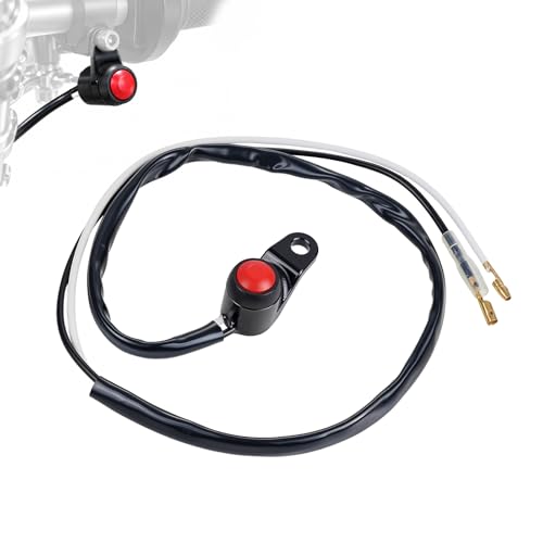 Image of JFG RACING Motorcycle Engine Stop Kill Switch,M4-M6 Universal Handlebar Kill Switch for KLX110 /TTR110 /TW200 /CRF250L /DRZ400SM Dirt Pit Bike MX Motocross Supermoto Racing ATV Quad-Black