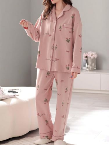 Image of LITZO Womens Korean Night Dress || Pyjama Set ||Korean Nightsuit || Women Nightwear ||Round Neck Half Sleeve Nightsuit || Loungewear || Everyday Nightdress (L-234-237)