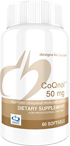 Designs for Health Ubiquinol (CoQ10) 50mg - CoQnol, Non-GMO + Reduced CoQ10 (60 Softgels)