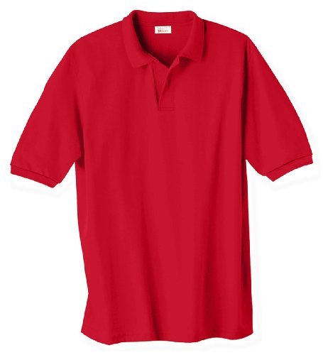 Hanes Men's Cotton-Blend EcoSmart® Jersey Polo | Amazon.com
