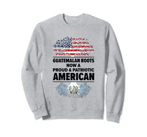 Bandera de Guatemalteco American Patriot USA cultivada en Guatemala Sudadera
