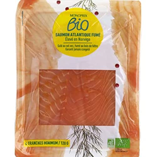 MONOPRIX BIO Saumon atlantique élevé en Norvège - Les 4...