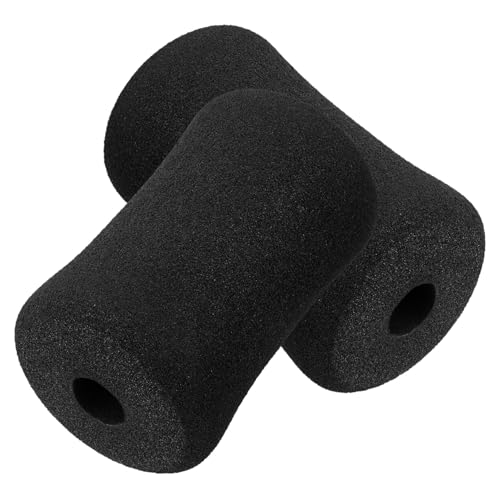 2 unidades de fundas de esponja para rodillo de ejercicio, almohadillas de espuma para gimnasio, recambio para rodillo de espuma, accesorio para tubo rodante y pies miniatura 1