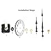 TIKROUND Youngtown High Torque Long Shaft Clock Movement Mechanism with 12 Inch Long Spade Hands