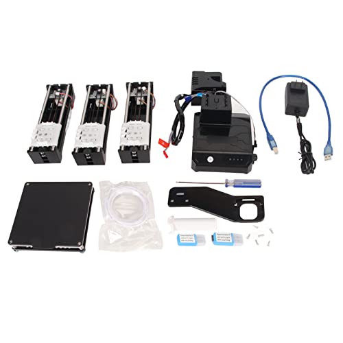 Mini stampante 3D FDM, mini stampante 3D desktop per bambini e principianti: elevata precisione di stampa, riscaldamento uniforme, volume di stampa 100x100x100mm, livello base (spina USA)