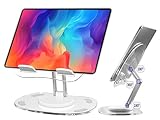 JWXINYAN Foldable iPad Stand Tablet Stand for Desk, Adjustable Desktop Tablet Holder, Portable iPad Holder 2024 iPad 10th Generation Accessories for Home Office Kindle 2024 iPad Pro Mini 4-15.5'