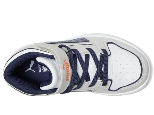 PUMA Unisex-Child Rebound Layup Mid Hook and Loop Shoes (Little Kid) Sneaker2