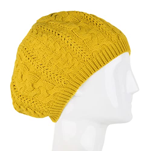 Image of Nollia Soft Knit Solid Color Beanie, Chic, and Lightweight Crochet Knitted Style Beanie Hat for Women, One Size Slouchy Hat