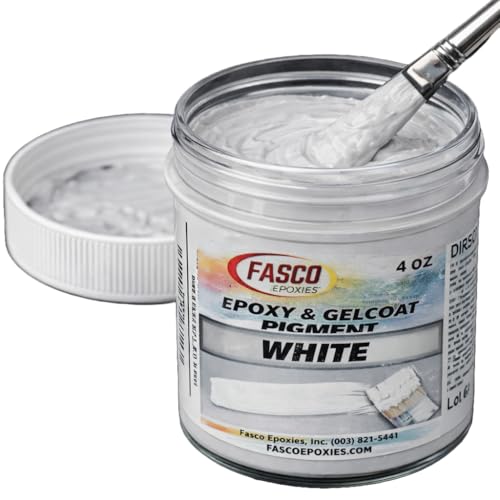 White Pigment for Epoxy Resin, Gelcoat, Paint - 4 oz