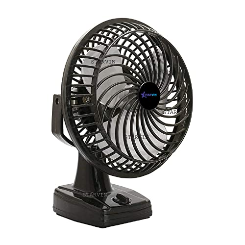 Image of Starvin 9 Inch Wall Mounted Fan | High Speed Cooling Fan with Wide Air Throw | Powerful Air Delivery, Adjustable Tilt, Low Noise for Home, Kitchen, Shop & Restaurant | Black