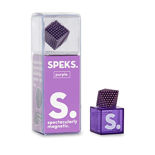 Speks Magnetic Balls - Classic Purple Set of 512 (2.5mm) - Fun Stress Relief Desk Toy for Adults - Mashable Smashable Buildable