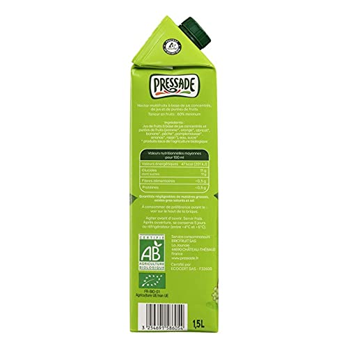 Pressade – Nektar Bio Multifruits 1,5 l – 4 Stück – Sonderangebot