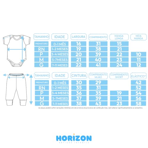 Kit 6 Peças - Body Manga Longa e Mijão Pé Reversível - Suedine 100% Algodão - (RN/P/M/G) (Neutra, RN