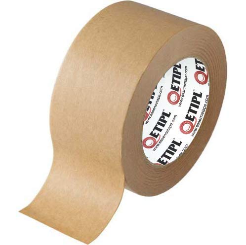 Image of ETIPL Eco-Friendly Self Adhesive Brown Paper Tape (3 roll, 72mmX50mtr)