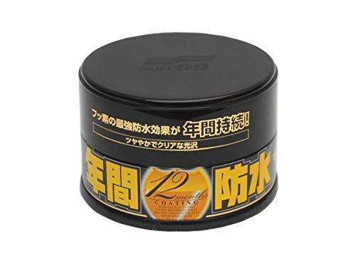 Cire Soft99 12 Mois gloss pour peinture foncée avec tampon applicateur