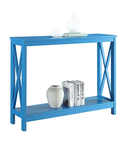 Convenience Concepts Oxford Console Table 39.5" - Sofa Table with Storage Shelf, Transitional Entryway Hall Table for Living Room and Bedroom, Display Foyer Table, Teal Blue - Image 4