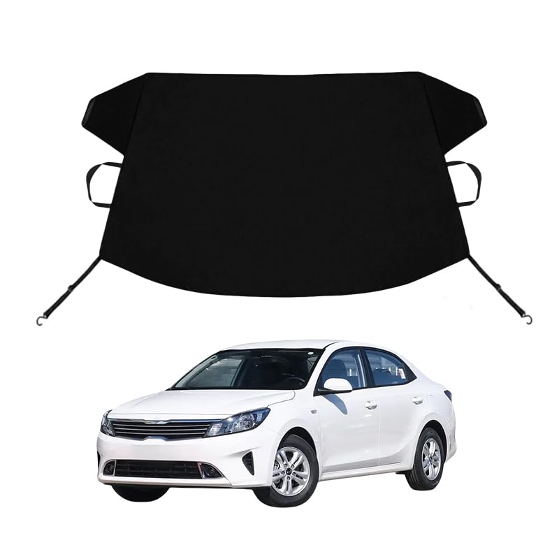 Image of Forte Custom Windshield Cover for Ice and Snow for K-I-A Forte Windshield Snow Cover 600D Shade Blocks Winter Frost Hail Protector Car Accessories