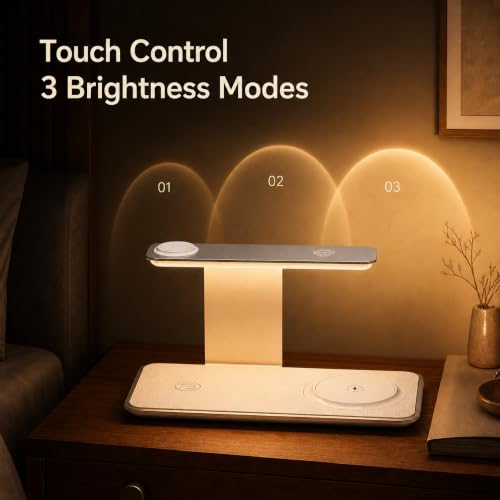 Image of 3 in 1 Qi2 Charging Station for iPhone with Night Light