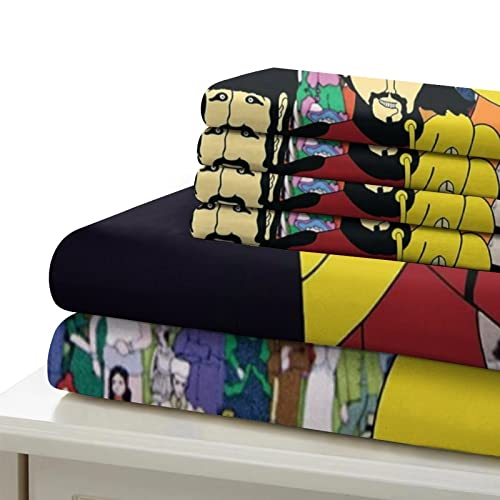 The Beatles Housse De Couette 3D Imprimé Parure De Lit Microfibre avec Fermeture Éclair, avec Taies d’oreiller pour La… - Les Beatles, Paul McCartney, John Lennon, RIngo Starr, George Harrison The Beatles Housse De Couette 3D Imprimé Parure De Lit Microfibre avec Fermeture Éclair, avec Taies d'oreiller pour La… – Image 6