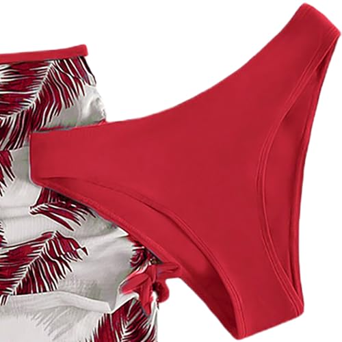 Girls 3 Piece Swimsuit for Teen Girl Floral Bikini Swimwear with Skirt Beach Tankini Swimsuits Bathing Suit3