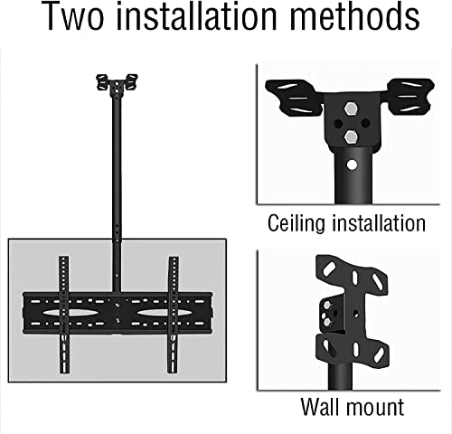 Support TV plafond inclinable contre les reflets sur écran LED 40-70 - 8