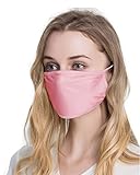 Tulpen Reiner Seide Mundschutz Schleier Bedrucken Pink M