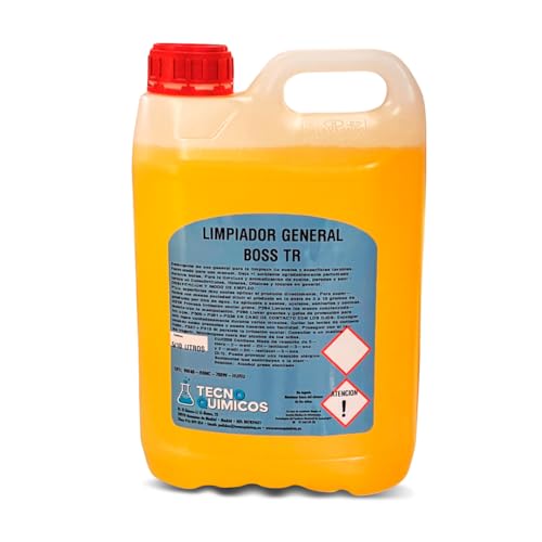 Limpiador General Boss TR | Detergente Multiusos Profesional para Suelos y Superficies Lavables | Alto Poder de Limpieza | Aroma Duradero | Espuma Controlada, Uso Manual | Garrafa 5L