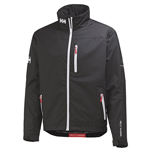 Image of Helly-Hansen mens Crew Midlayer Fleece Lined Waterproof Windproof Rain Jacket