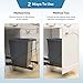 Pull Out Trash Can Under Cabinet,Black Cabinet Garbage Can Pull Out Kit with Door Mounting Kit,Heavy Duty Ball-Bearing Slider -Waste Bin Not Included