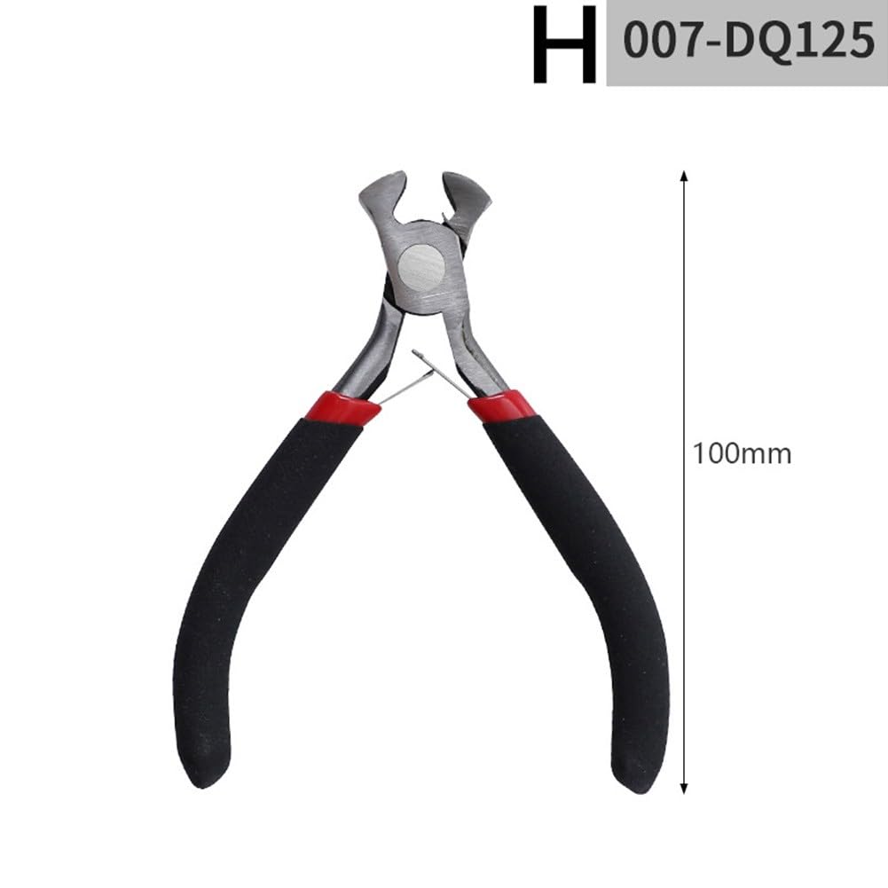 Lot de 8 pinces pour fabrication de bijoux avec bec aiguille, bec rond et pince à sertir pour loisirs créatifs et travaux de fil