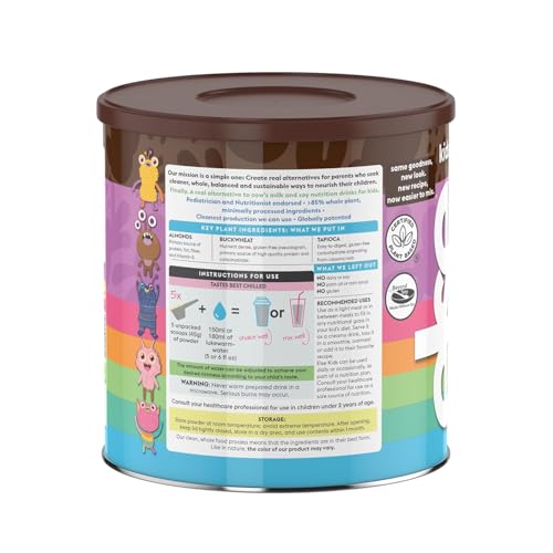 Else Nutrition Plant-based Kids Protein Shake Powder for Ages 2-12. Dairy-free First Kids Complete Nutrition Shake with plant protein and 25 Vitamins & Minerals, Chocolate, 2- Pack - Thumbnail 6