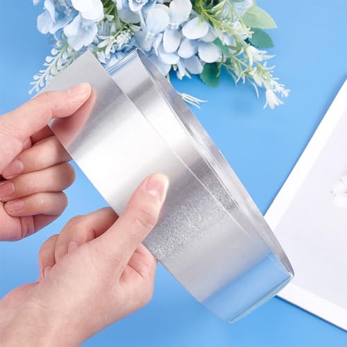 Ph Pandahall AW-WH0005-02B-US2 6.56 Ff X 2 Inch Aluminum Flashing Roll Metal Strips 1060 Grade Bendable Pure Aluminium Strip Wire, 0.5Mm Aluminum Sheet Metal Roll Raw Aluminum Roll thumb #2