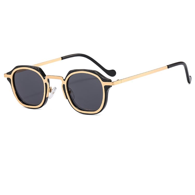 bullabulling Fashion Small Square Sunglasses for Women Men Metal Gradient Sun Glasses UV400 Fashion Men Punk Shades2